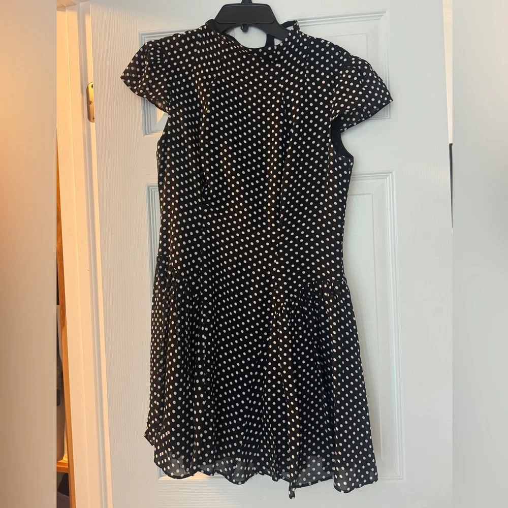 Maven Mini Dress in Caviar Dot - Picture 3 of 3